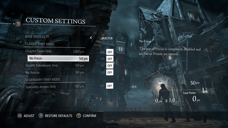 Thief Custom Setting